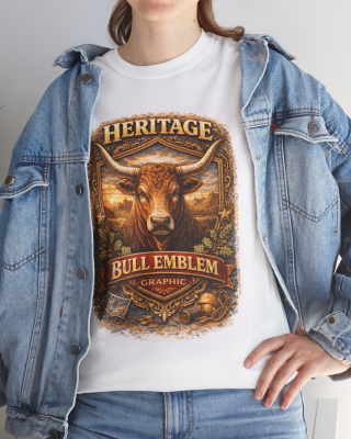 Heritage Bull Emblem Graphic