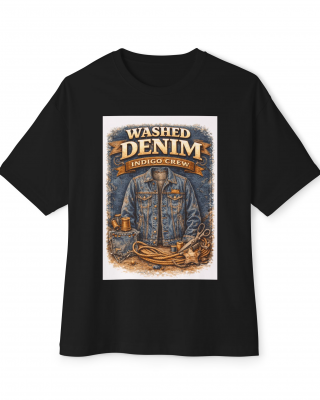 Washed Denim Indigo Crew