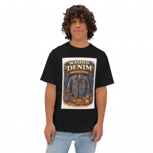 Washed Denim Indigo Crew